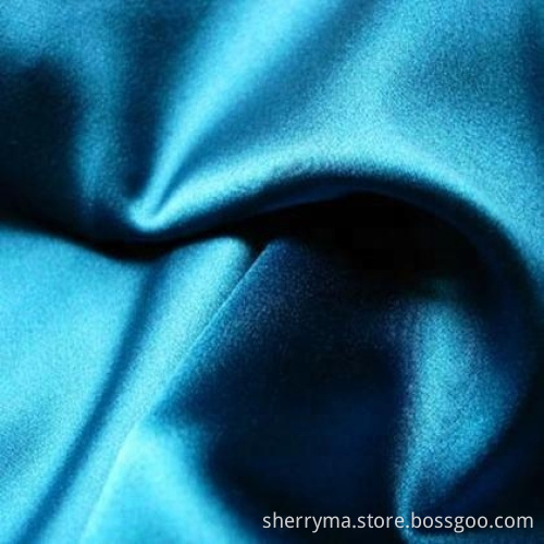 Garment dress polyester royal satin fabric